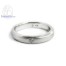 แหวนคู่ แหวนคู่เงินแท้ แหวนเพชร แหวนเงินแท้ แหวนหมั้นเพชร - RC30120dim